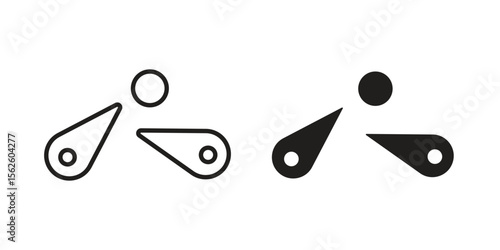 Pinball icon vector collection. vector stock symbol illustrations