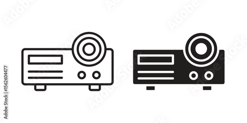 Projector icon vector collection. vector stock symbol illustrations
