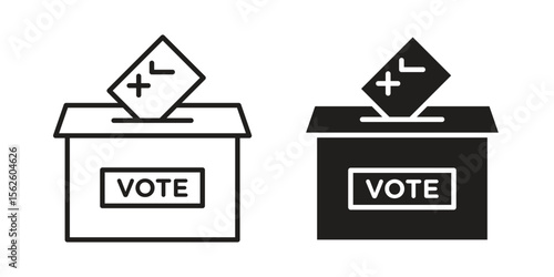 Referendum icon vector collection. vector stock symbol illustrations