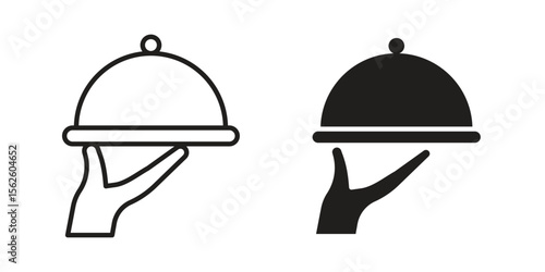 Restaurant Tray icon vector collection. vector stock symbol illustrations