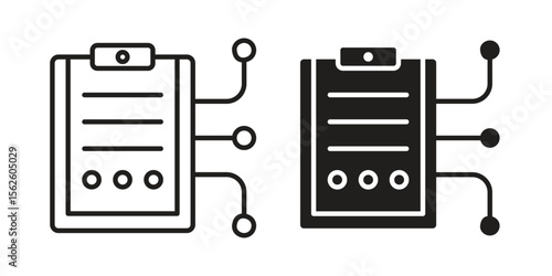 Smart contract icon vector collection. vector stock symbol illustrations