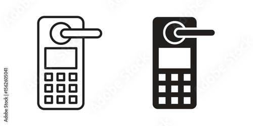 Smart lock icon vector, Symbol, logo illustrations