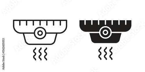 Smoke detector icon vector, Symbol, logo illustrations
