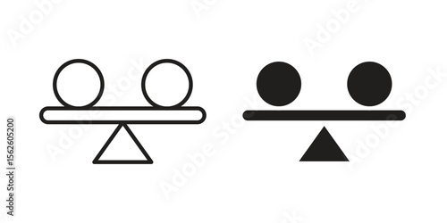 Stability icon vector collection. vector stock symbol illustrations