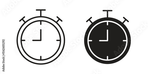 Stopwatch icon vector, Symbol, logo illustrations