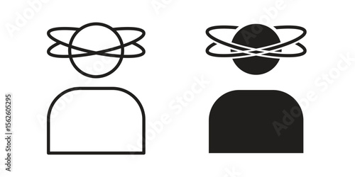 Stress icon vector collection. vector stock symbol illustrations