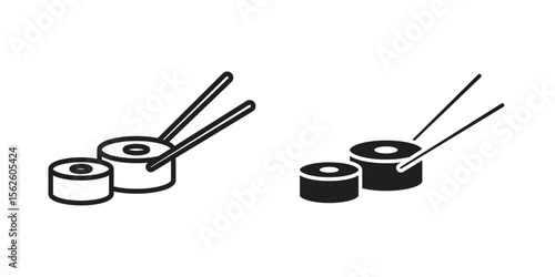 Sushi icon vector, Symbol, logo illustrations