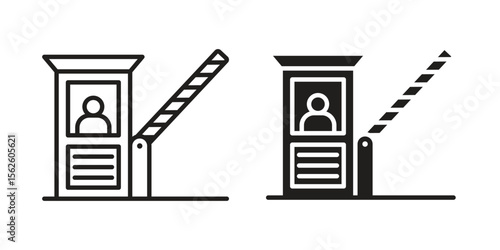 Toll road icon vector collection. vector stock symbol illustrations