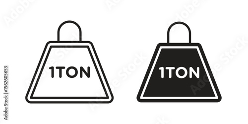 Tonne icon vector collection. vector stock symbol illustrations