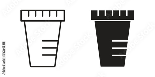 Urine test icon vector collection. vector stock symbol illustrations