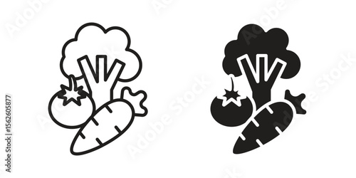 Vegetable icon vector, Symbol, logo illustrations