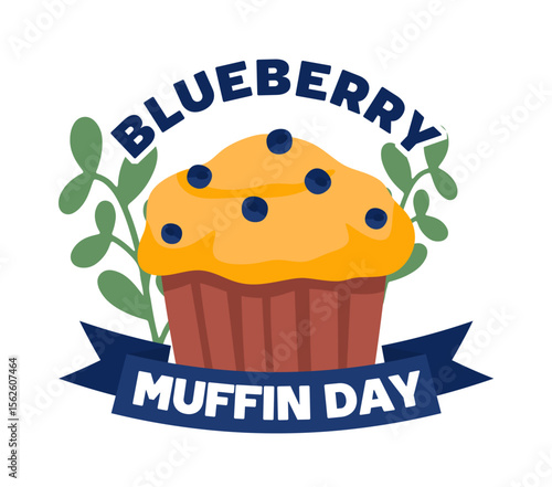 national blueberry muffin day with delicious blueberry muffins