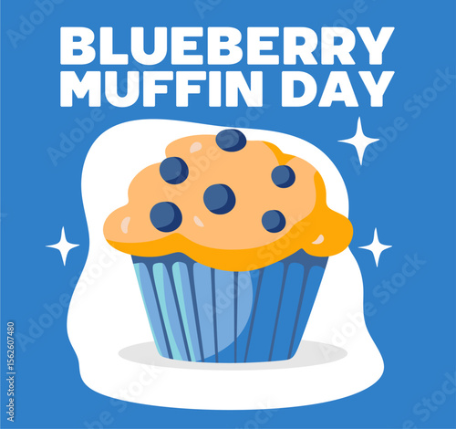 national blueberry muffin day with delicious blueberry muffins