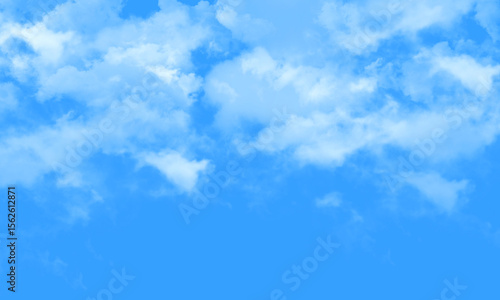 Abstract panoramic blue sky white clouds background.soft