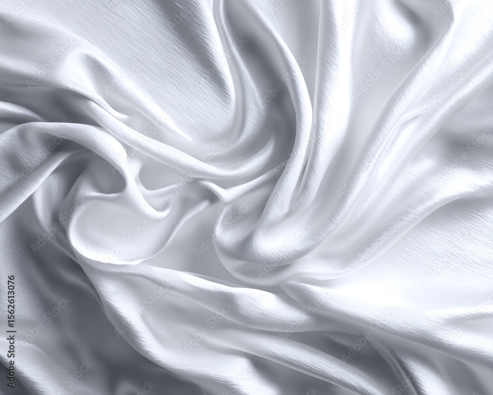 Silver-White Fabric Drape Silver-White Fabric Drape