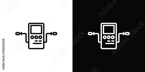 Dialysis icon symbol in thin line, outline and stroke style for apps