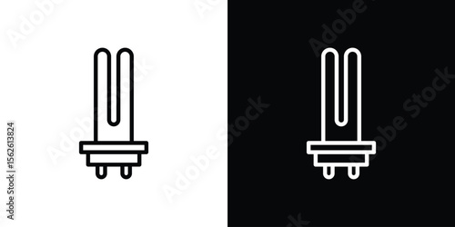 Heating element icon symbol in thin line, outline and stroke style for apps