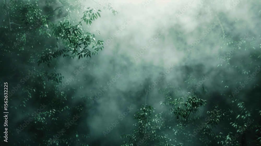 Obraz premium Misty forest background