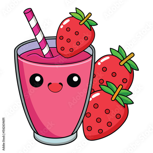 strawberry and juice