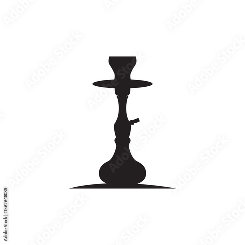 Old retro vintage design hookah logo shisha bar concept simple minimalist retro illustration templet symbol brand bar, restaurant, shop, and business brand