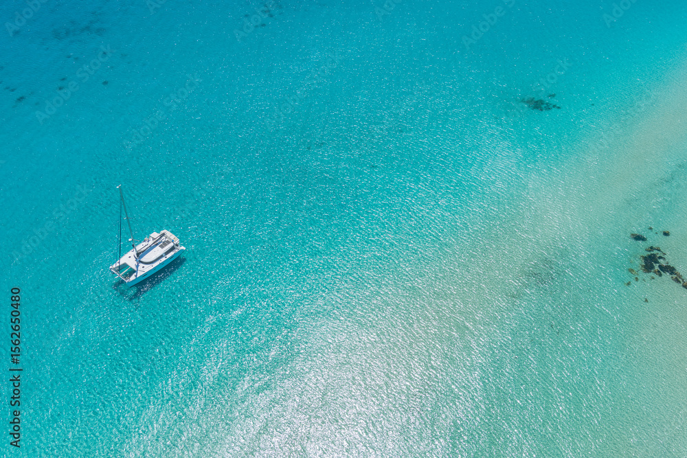 Luxury Yacht In Tropical Waters Luxury Yacht In Tropical Waters