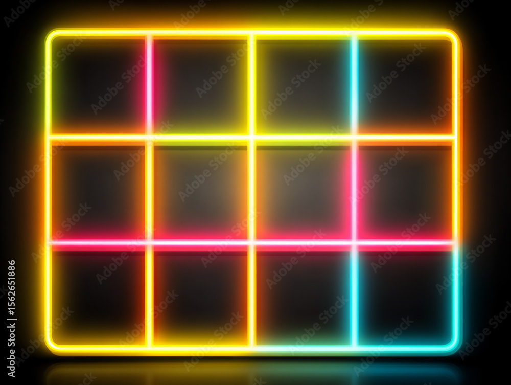 Fototapeta premium cyberpunk grid tech pattern.