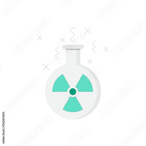 Stylized atomic symbol representing nuclear power generation and energy