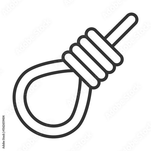 Knot Icon Outline Style. Vector Illustration Design