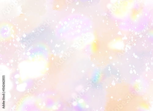Rainbow light, grains of light, mystical background