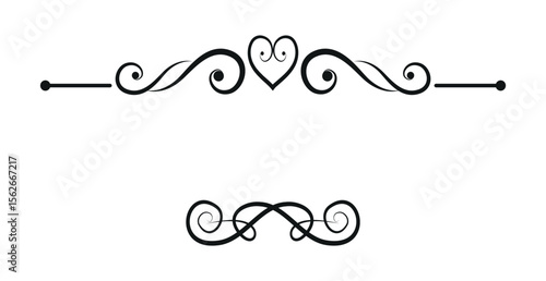 Blank template for text, isolated text box, vector ornaments - illustration