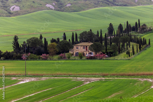 Tuscan Villa Amid Rolling Hills