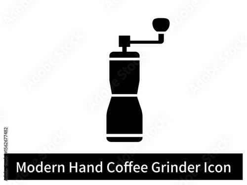 Modern Hand Coffee Grinder vector Icon