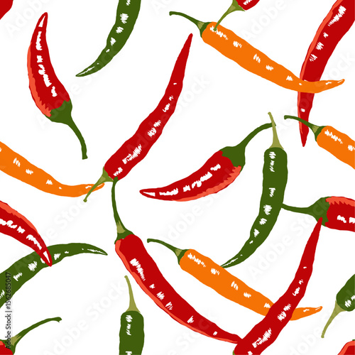 Hot Chili pattern design. Spicy chili artwork. Chili patterns graphic print design. Hot chili t shirt design for t shirt print. food prints backgrounds. summer girls artwork