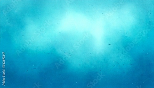 Watercolor painting light blue fog effect background