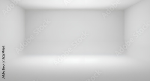 Wallpaper Mural Minimalist White Room with Soft Lighting and Gradual Shadow Effects Torontodigital.ca