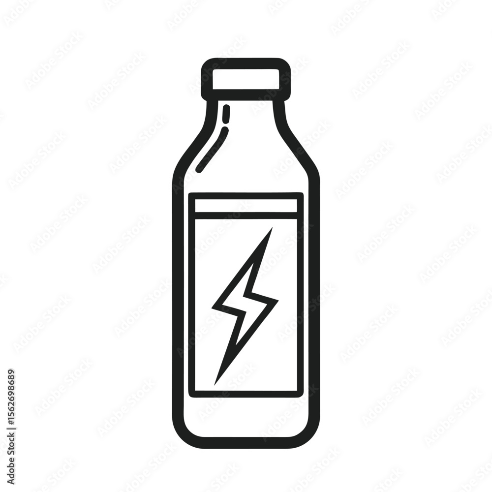An isotonic sports drink or a sports bottle. Minimalist sports drink bottle icon An isotonic sports drink or a sports bottle. Minimalist sports drink bottle icon