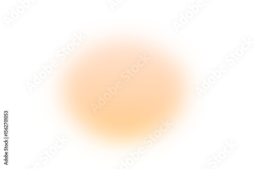 オレンジの楕円形ぼかしフレーム　グラフィック素材 