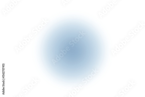 青の円形ぼかしフレーム　グラフィック素材 