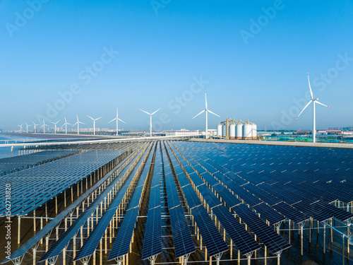 Offshore Solar Panels and Wind Turbines 