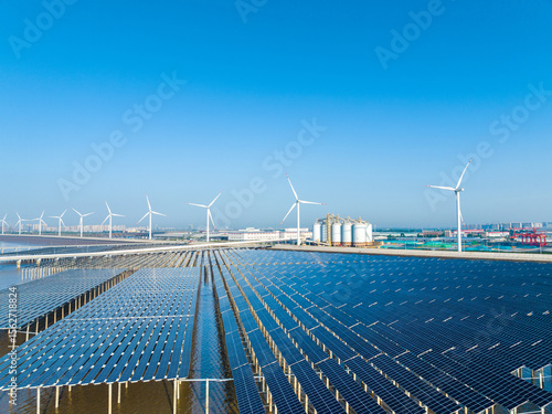 Offshore Solar Panels and Wind Turbines 