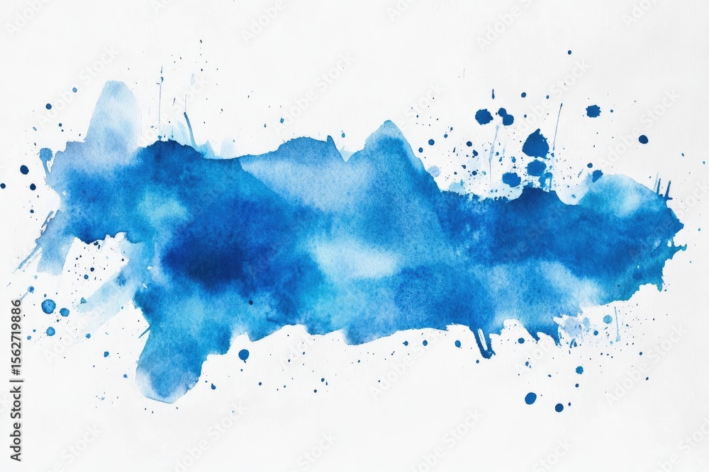 Obraz premium Abstract watercolor wash with splatters (1)