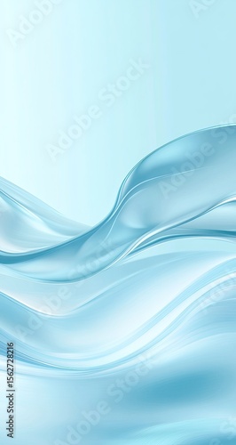 Light blue flowing liquid abstract background