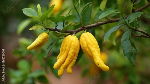 A fruit named 'buddha's hand' because it resembles the fingers of Buddha. fingered citron, Citrus medica var. sarcodactylus