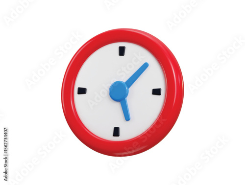Free Download Clock icon 3d render concept of office clock, time management, organization, deadline icon vector illustration - GFXLoad