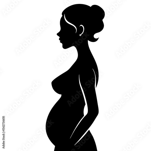 pregnant woman silhouette