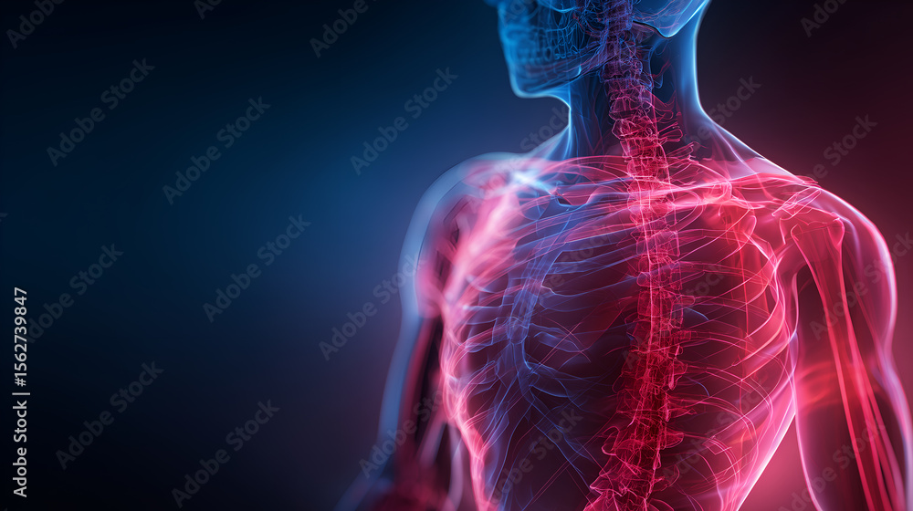 A stunning image that shows a human's detailed anatomy A stunning image that shows a human's detailed anatomy