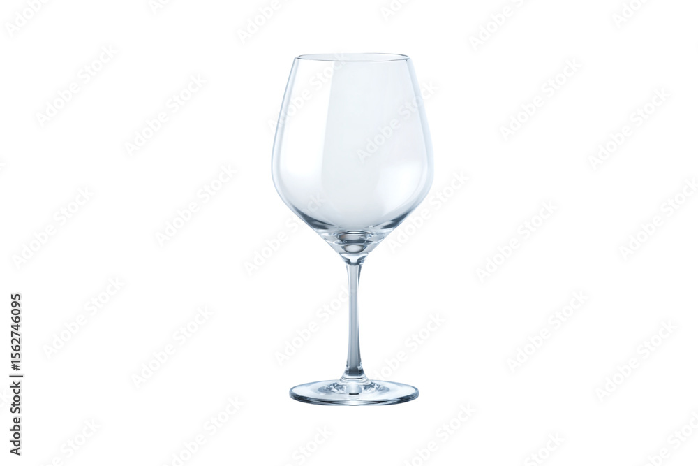 Elegant Clear Wine Glass with a Long Stem for Drinkware and Fine Dining isolated on transparent background Elegant Clear Wine Glass with a Long Stem for Drinkware and Fine Dining isolated on transparent background