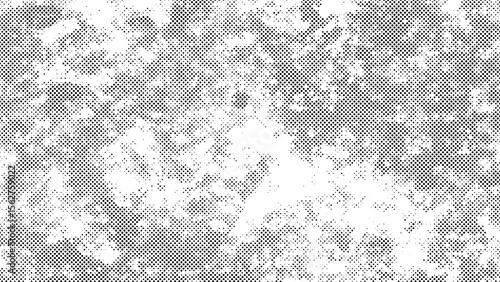 Abstract Halftone Texture, Modern Dot Pattern Background. Grunge Monochrome Design, Stylish Black and White Overlay
