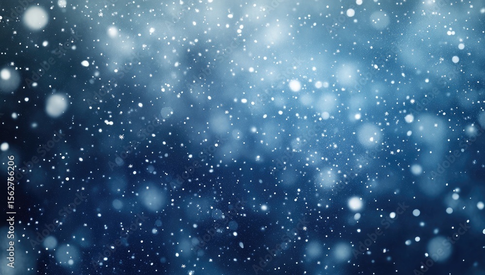 Obraz premium Abstract winter scene with falling snow.