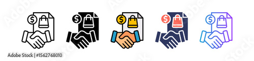 Shopping Agreement multiple icon